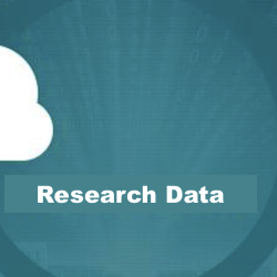 cycle of research data with the icon of camera, journal and others.