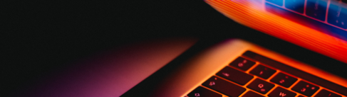 Close up of laptop 