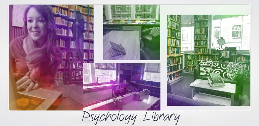 Psychology library photo grid